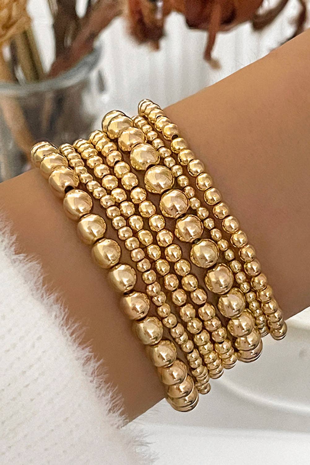 Gold Bead Stack