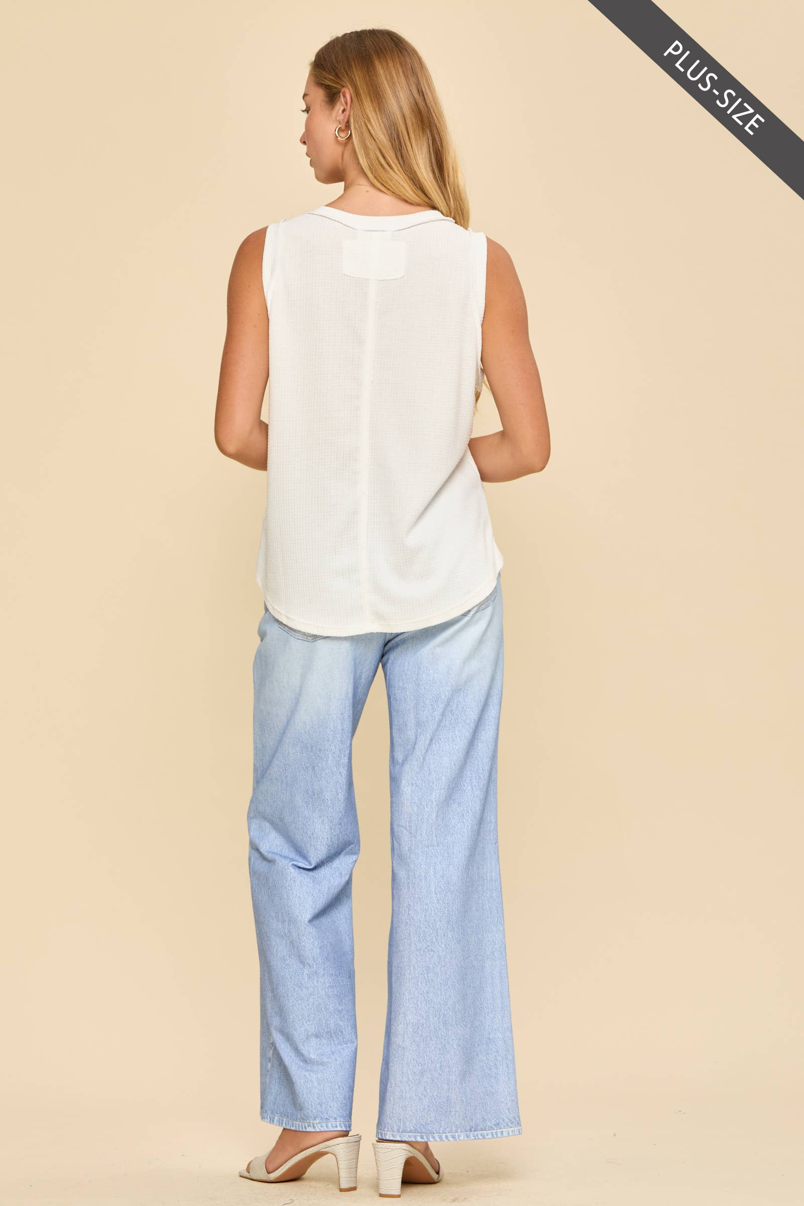 Destiny Round Neck Knit Tank Top