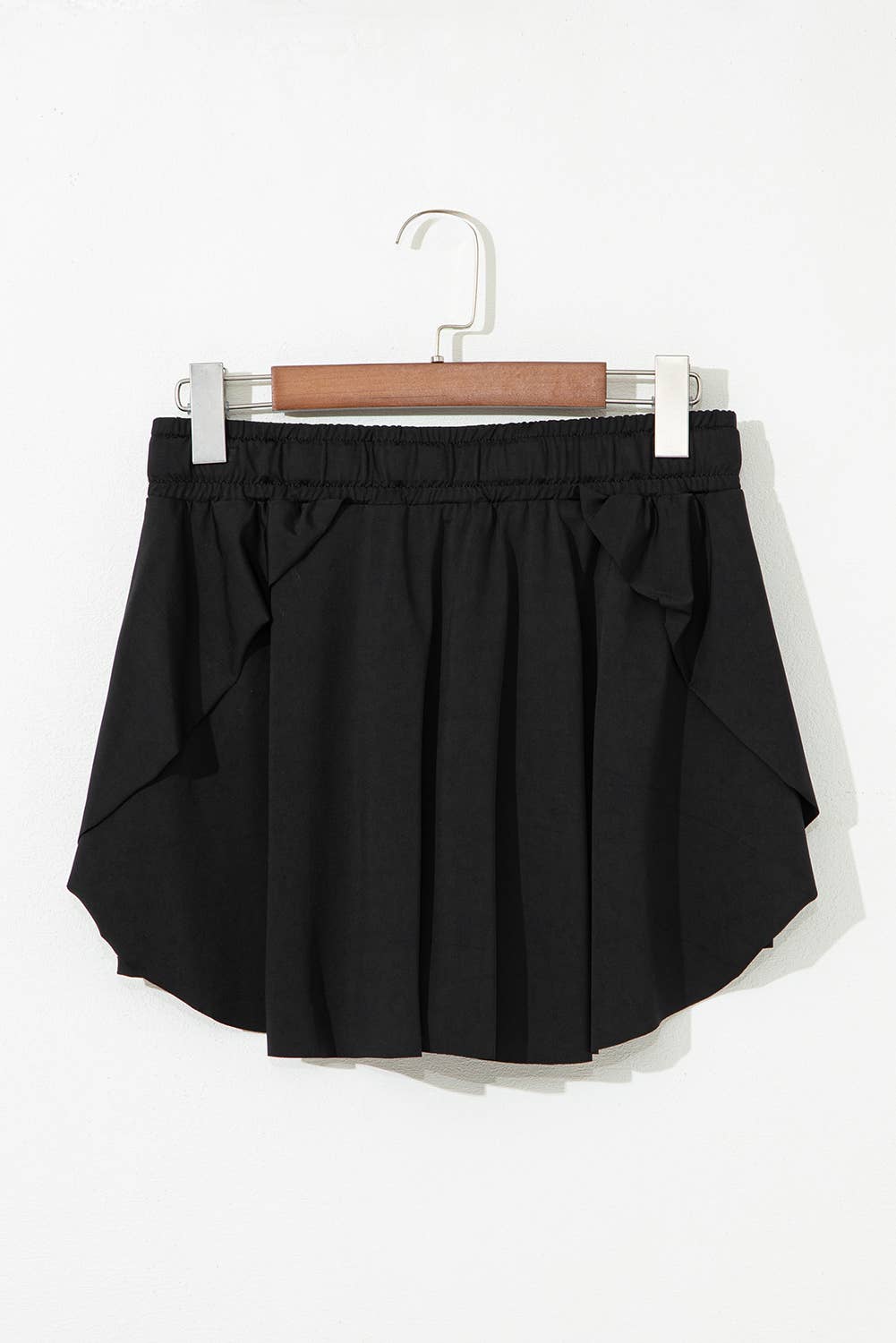 Drawstring High Waist Lined Tennis Skorts | 10 Colors S-4X: Black / XL