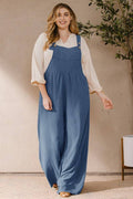 Laura Solid Button Sling Jumpsuit