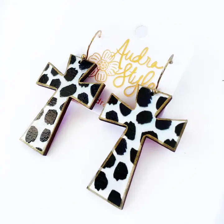Cross Dangle Earrings