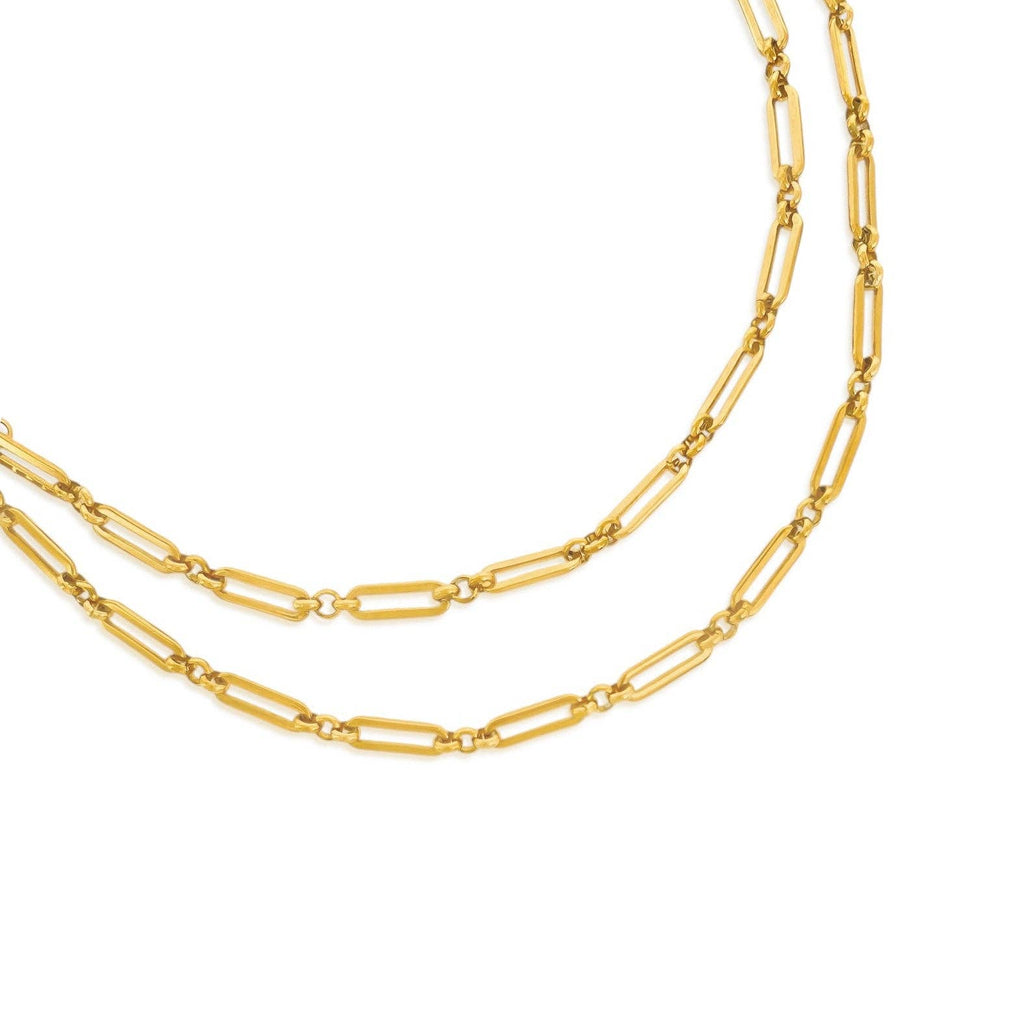 Paperclip Chain Water Resistant Necklace