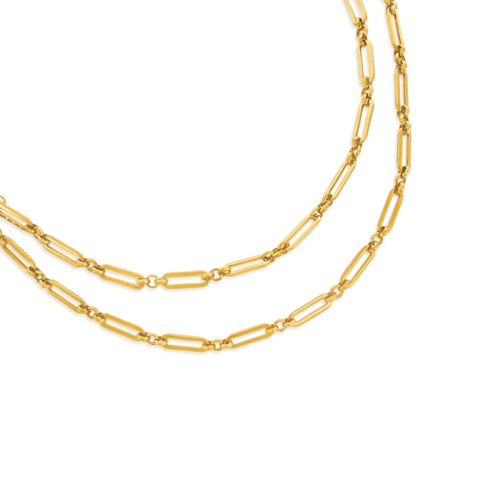 Paperclip Chain Water Resistant Necklace
