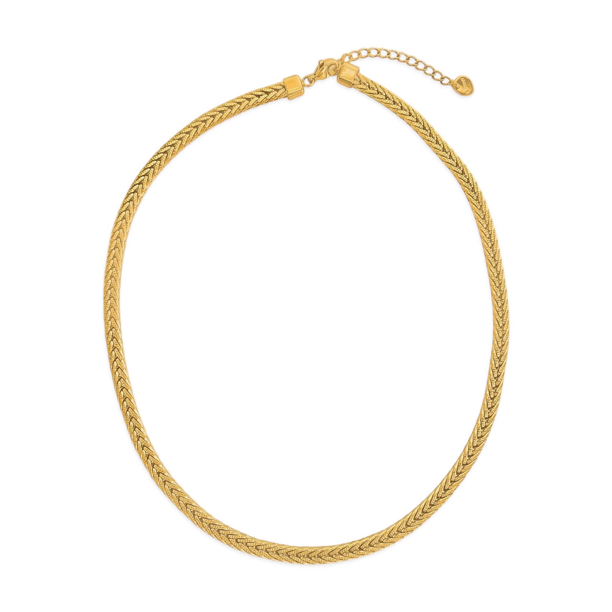 Woven Water Resistant Chain Necklace