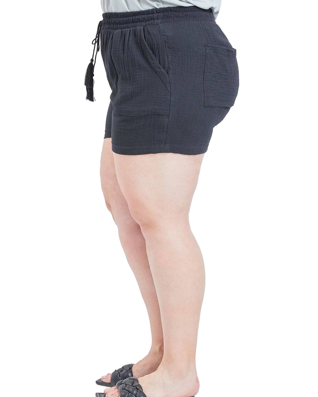 YMI Double Gauze Shorts With Porkchop Pockets