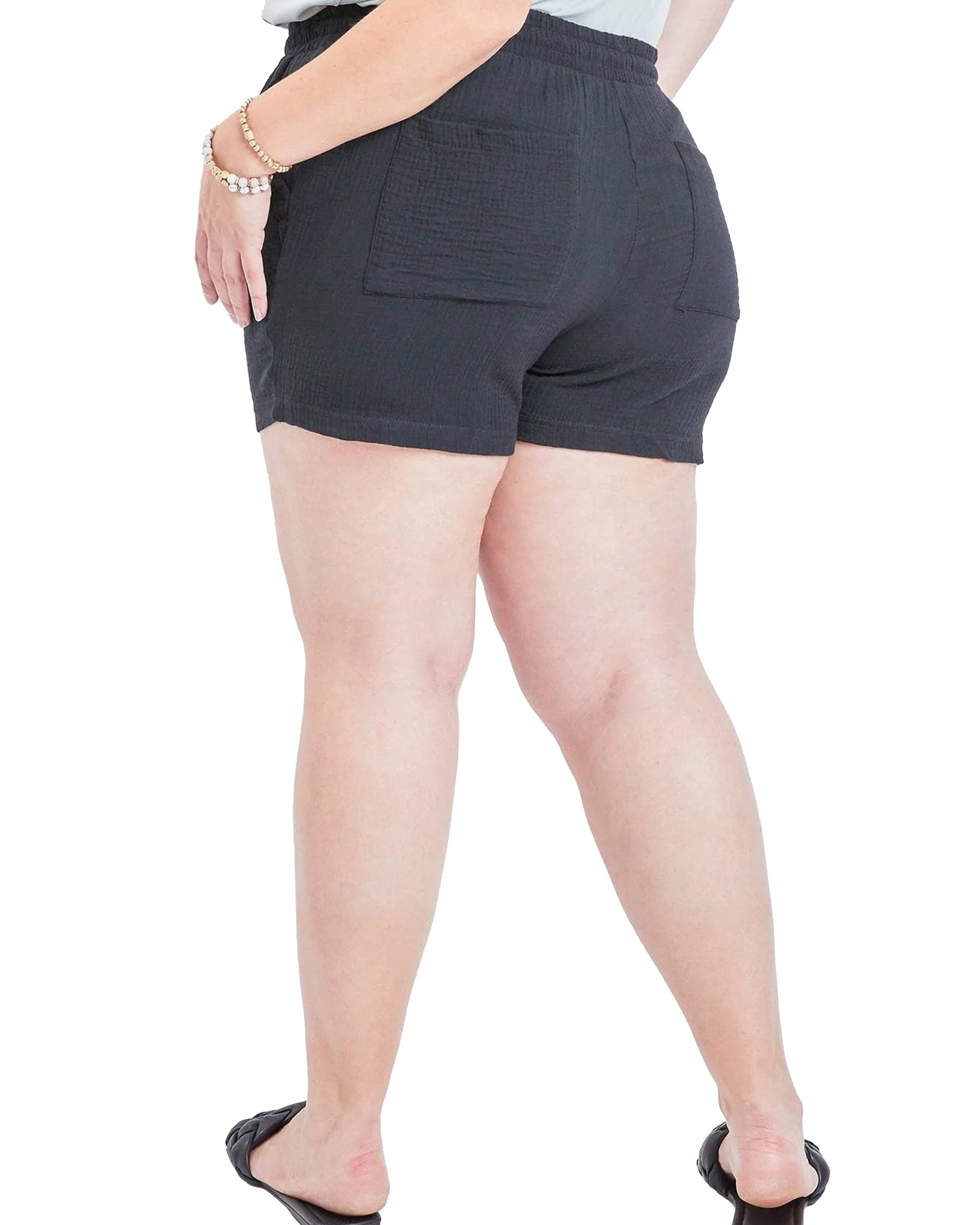 YMI Double Gauze Shorts With Porkchop Pockets