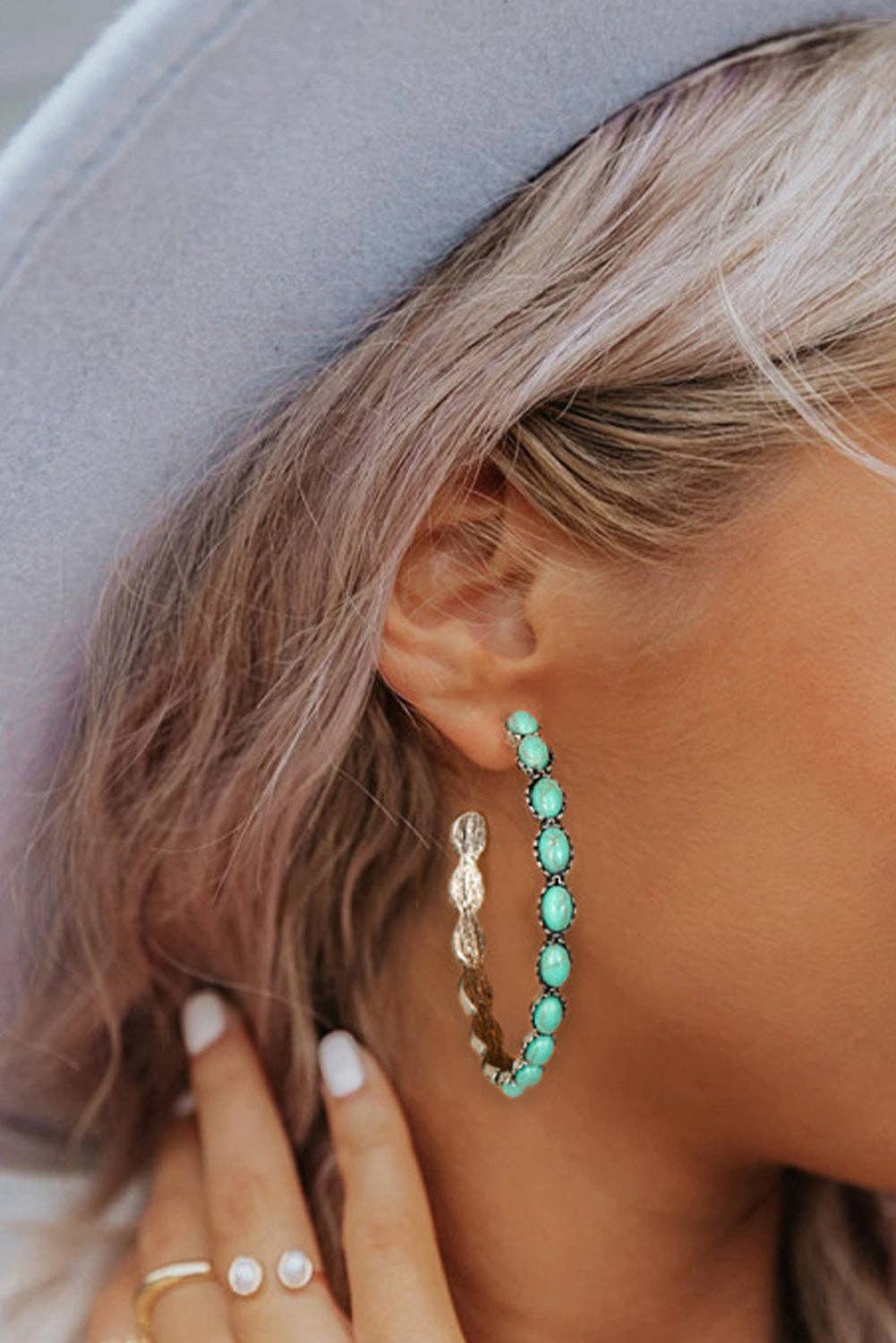 Western Turquoise Inspired Earrings