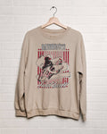Arkansas Razorbacks Beach Shade Sand Thrifted Sweatshirt: S