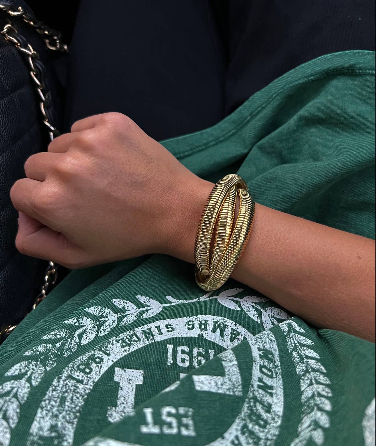 TRIPLE EMMA BRACELET : GOLD