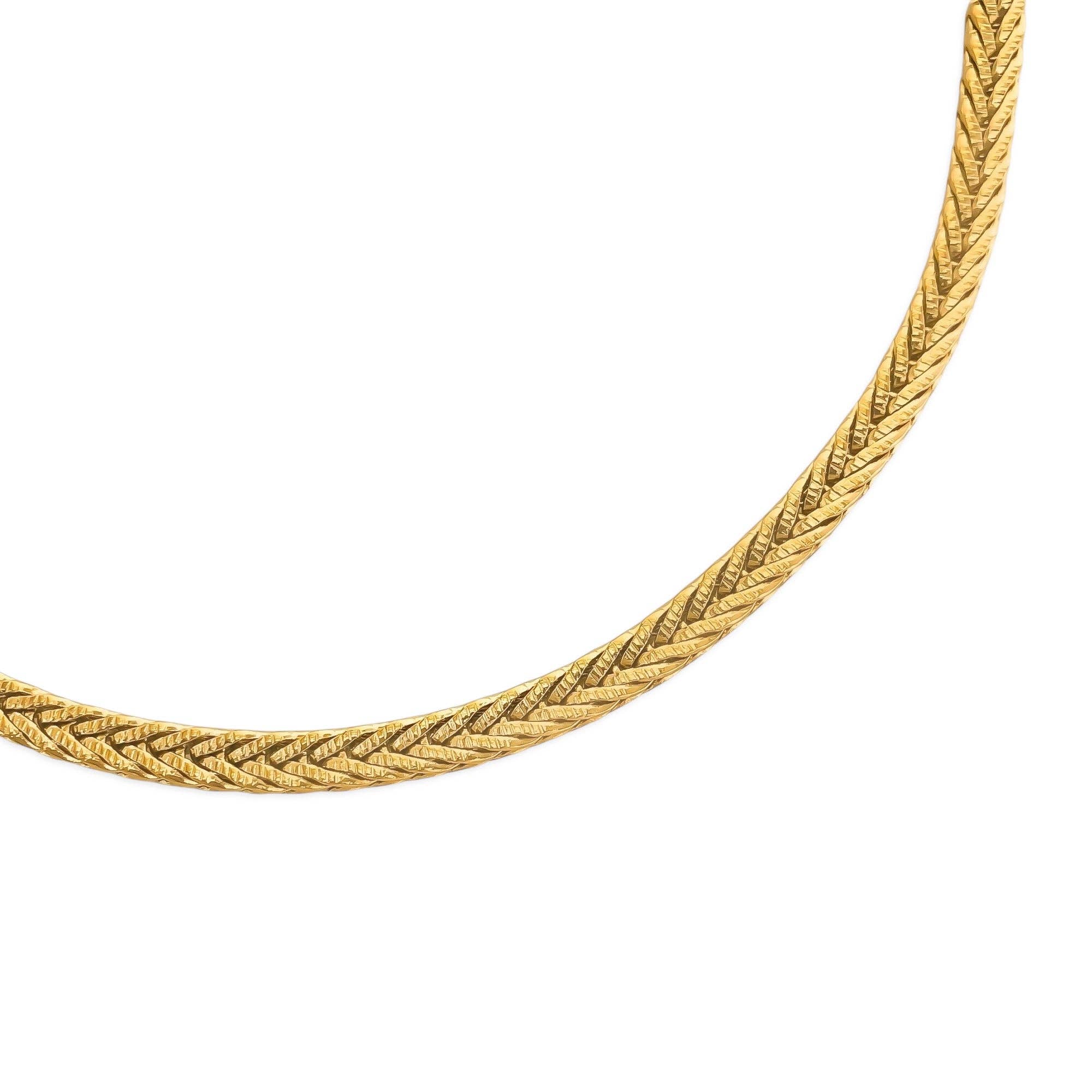 Woven Water Resistant Chain Necklace
