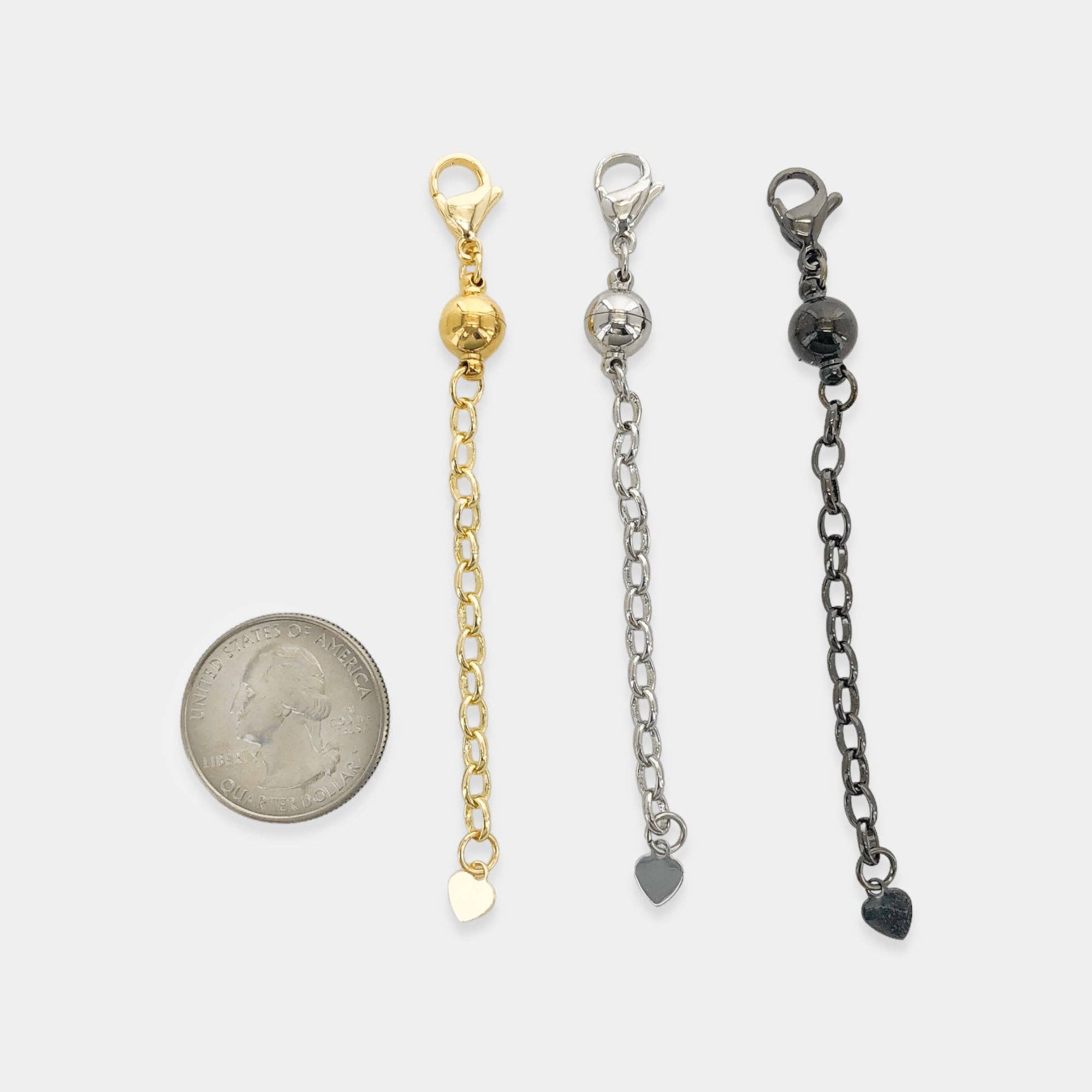 AEX1 - Magnetic Extender: Rhodium (Silver) - RH