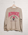 Arkansas Razorbacks Basketball Athletic Thrifted Sweatshirt: 2XL