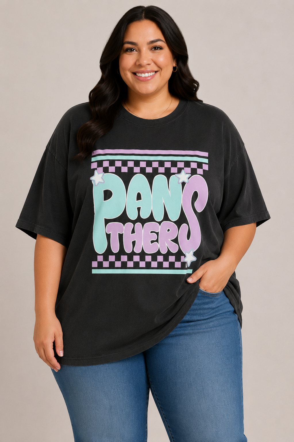 Black & Purple Panther Tee