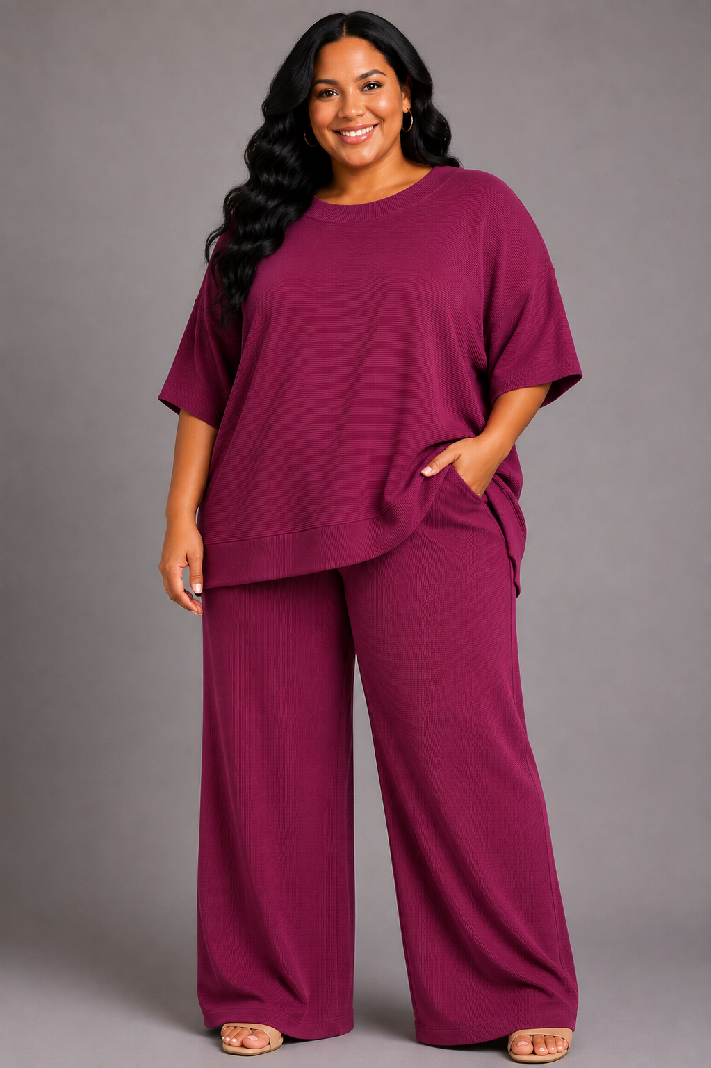 Lainey Purple Matching Set