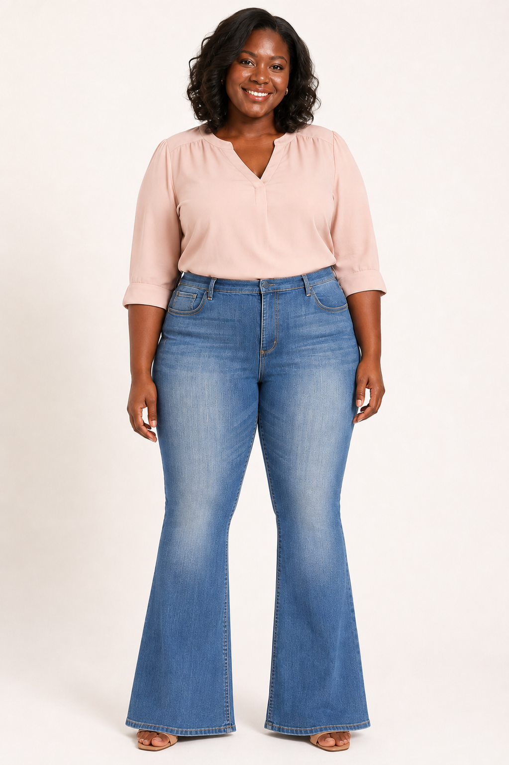 Cello Dark Mid Rise Flare Jegging