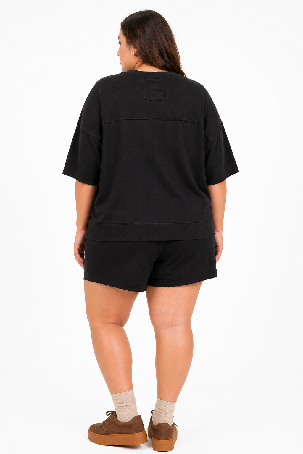 Harley Mineral Washed Knit Casual Top & Short Set
