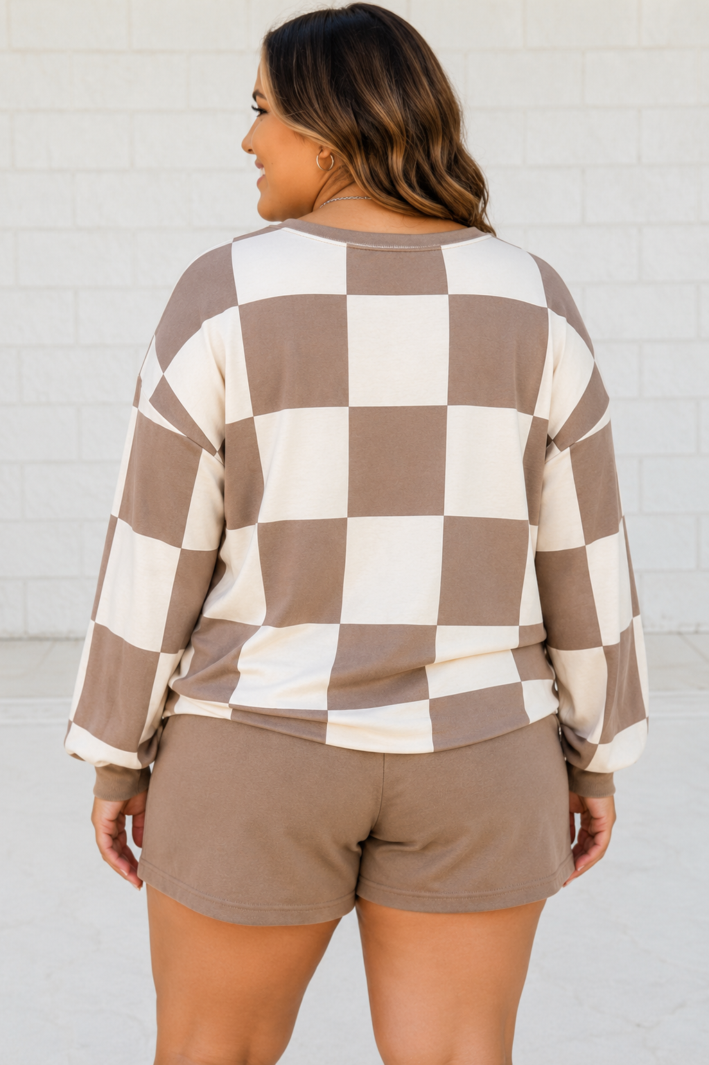 Jenny Brown Checkered Set