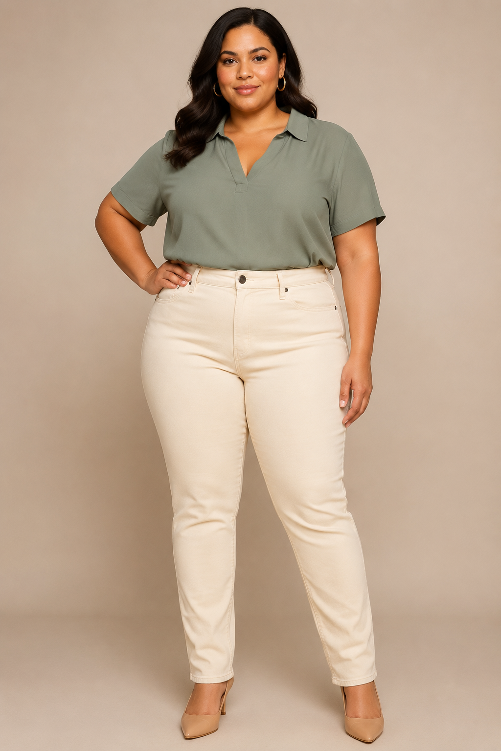 YMI Hyperstretch Milk Shake Jeans