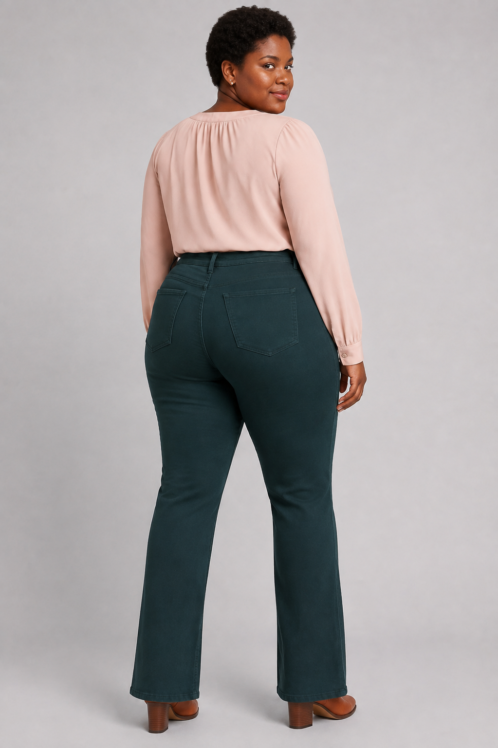 YMI Hyperstretch Blue Steel Denim Basic Flare Jeans