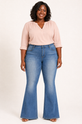 Cello Dark Mid Rise Flare Jegging