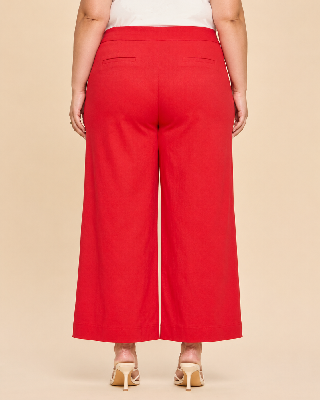 Bella Red Everyday Wide Leg Pants
