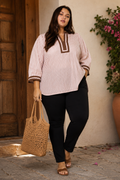 Mary Striped Woven Blouse