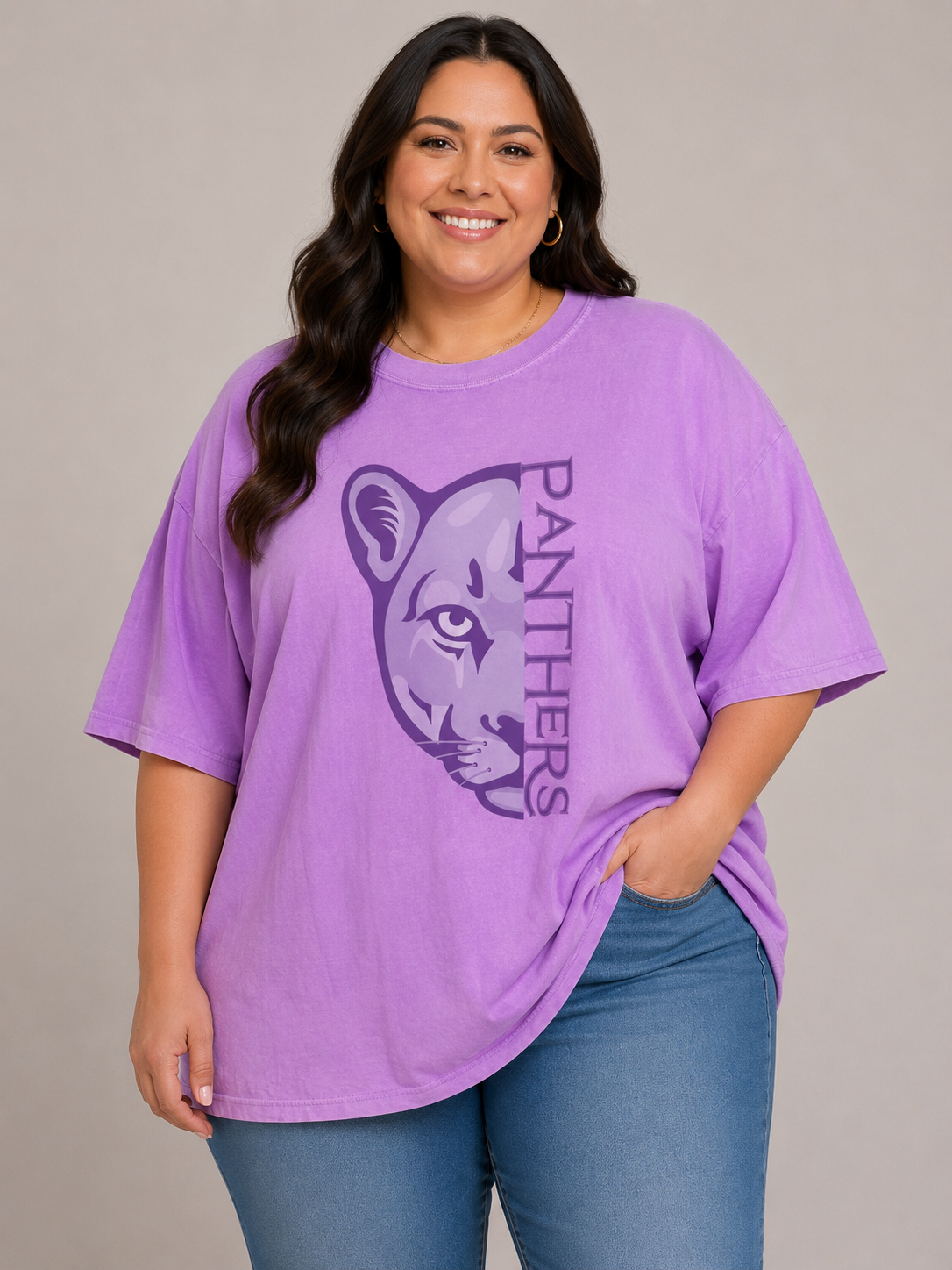 Neon Purple Panther Tee
