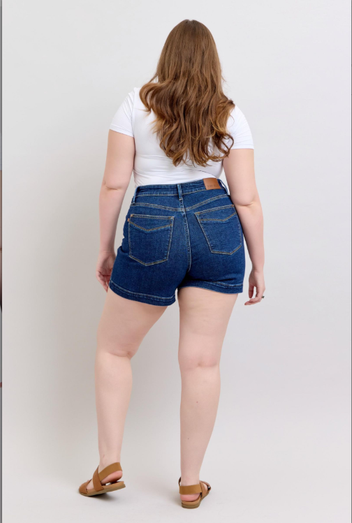 Judy Blue Dark Denim Jean Shorts