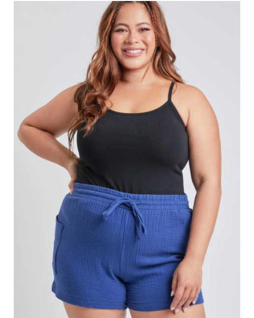 YMI Double Gauze Shorts With Porkchop Pockets