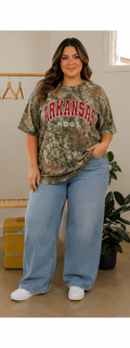 Arkansas Razorbacks Filled Gault Camo Graphic Tee