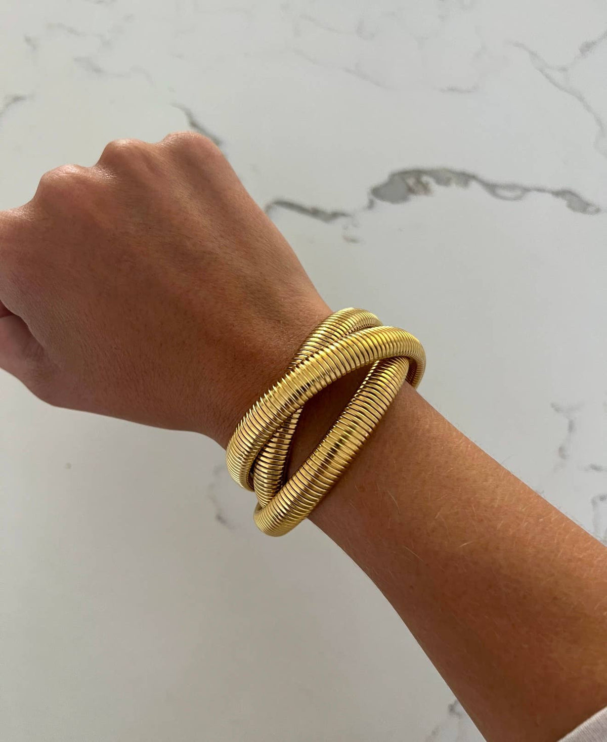 TRIPLE EMMA BRACELET : GOLD