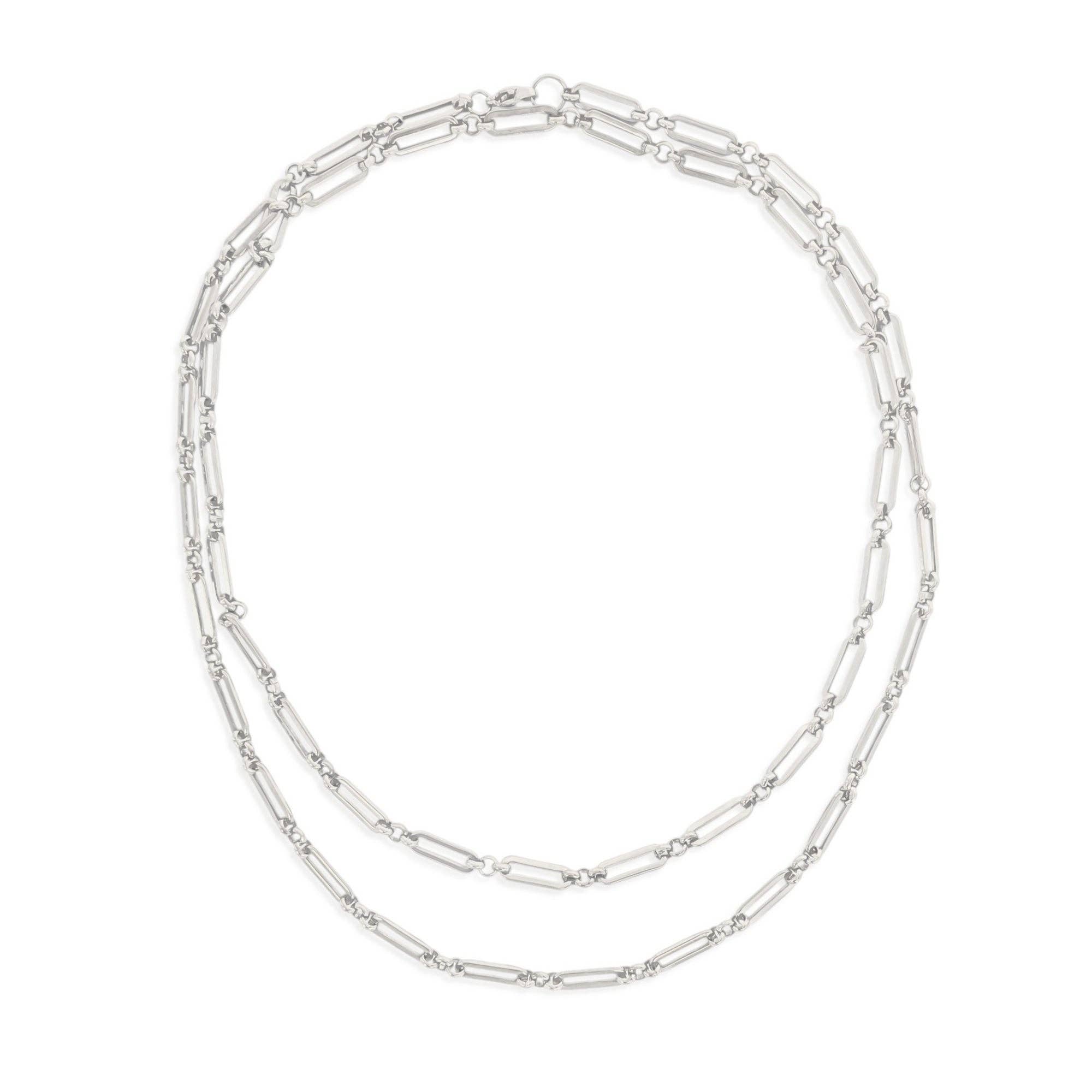 Paperclip Chain Water Resistant Necklace