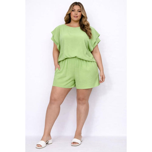 Carter Flutter Sleeve Set by Curve Market — plus size set