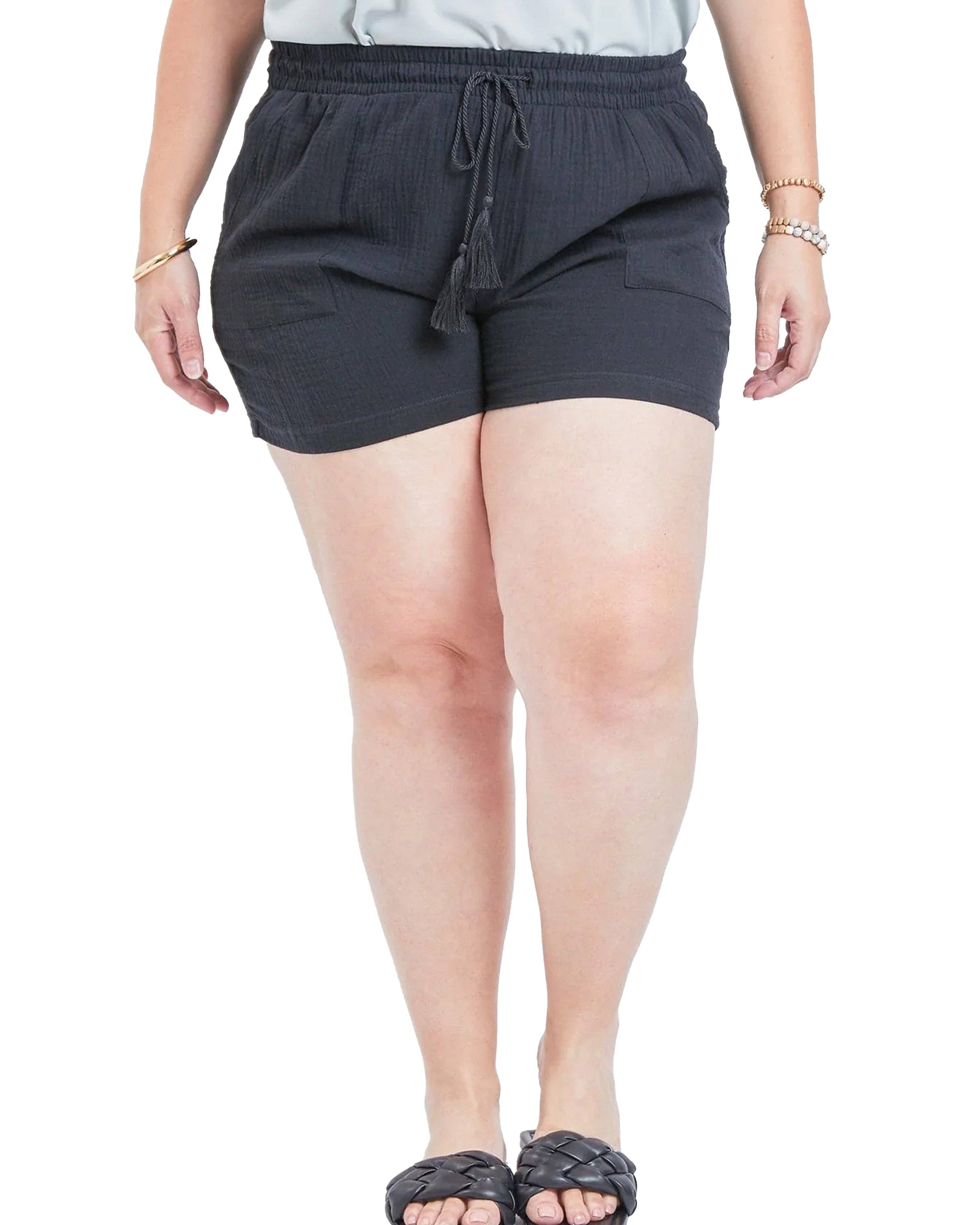 YMI Double Gauze Shorts With Porkchop Pockets