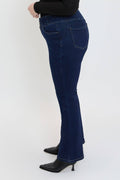 Missy Plus Mid Rise 3-Button Bootcut Jeans-XP057960: S37 / 18W