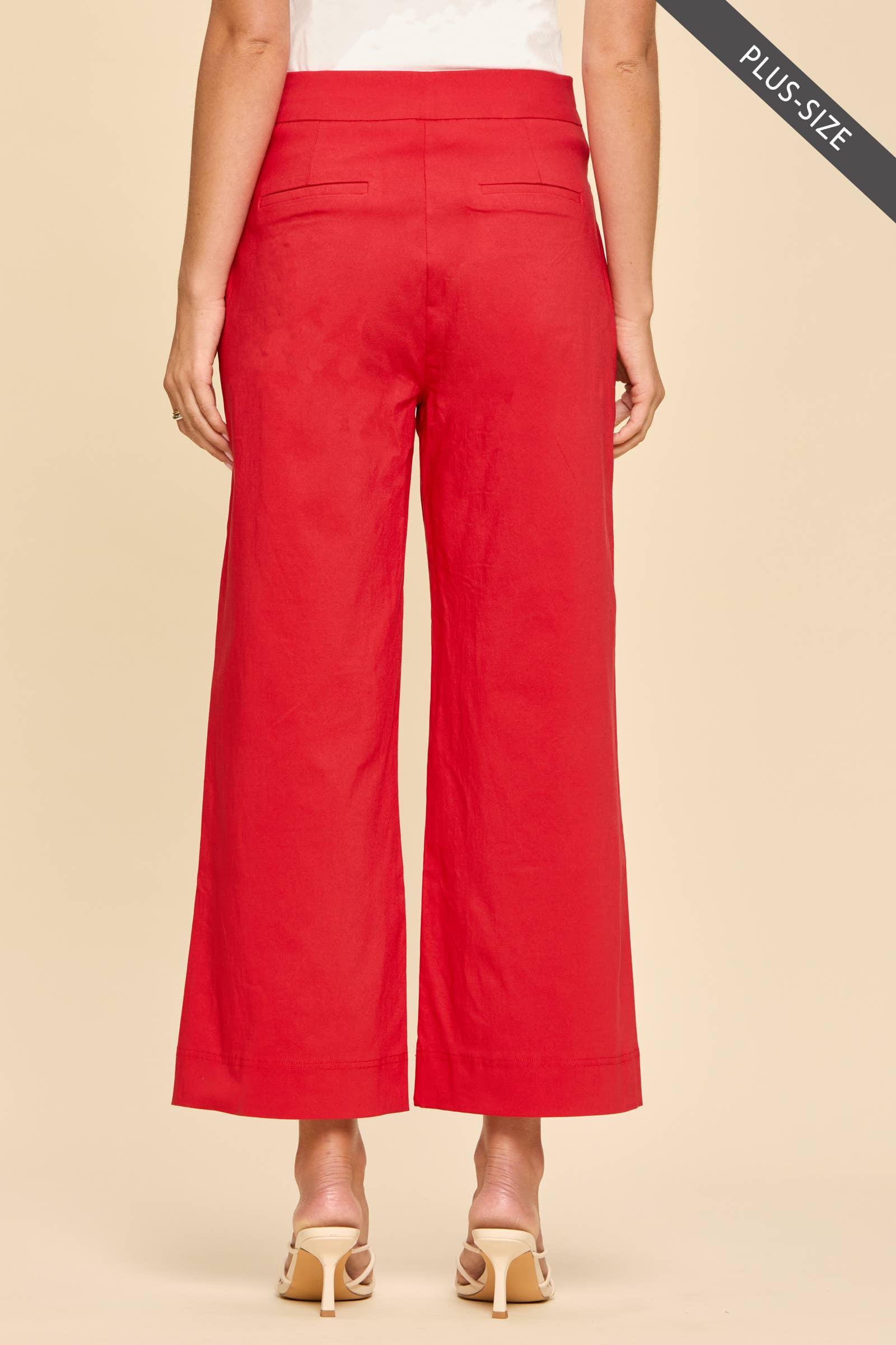 Bella Red Everyday Wide Leg Pants