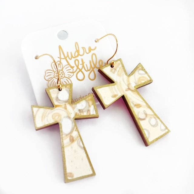 Cross Dangle Earrings