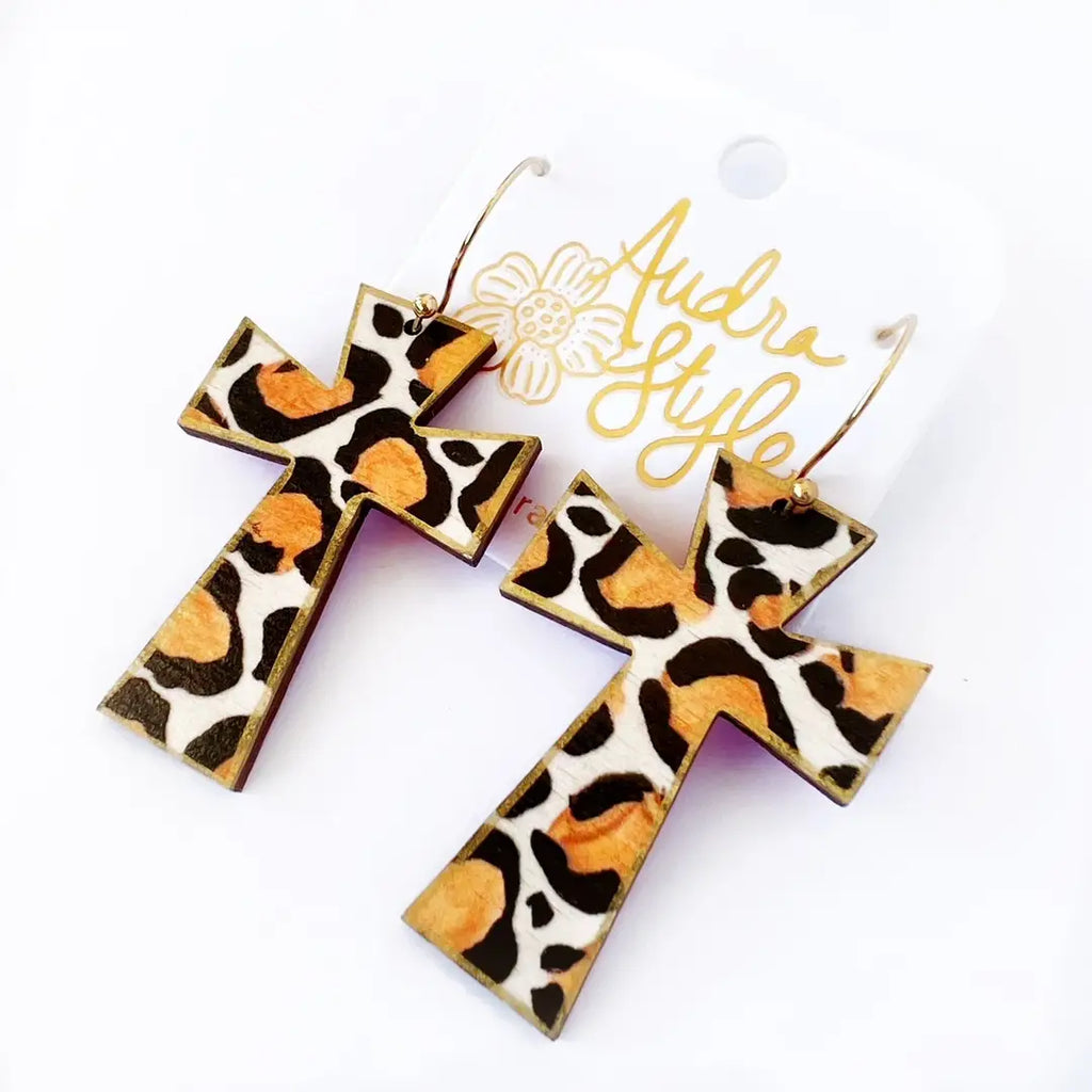 Cross Dangle Earrings