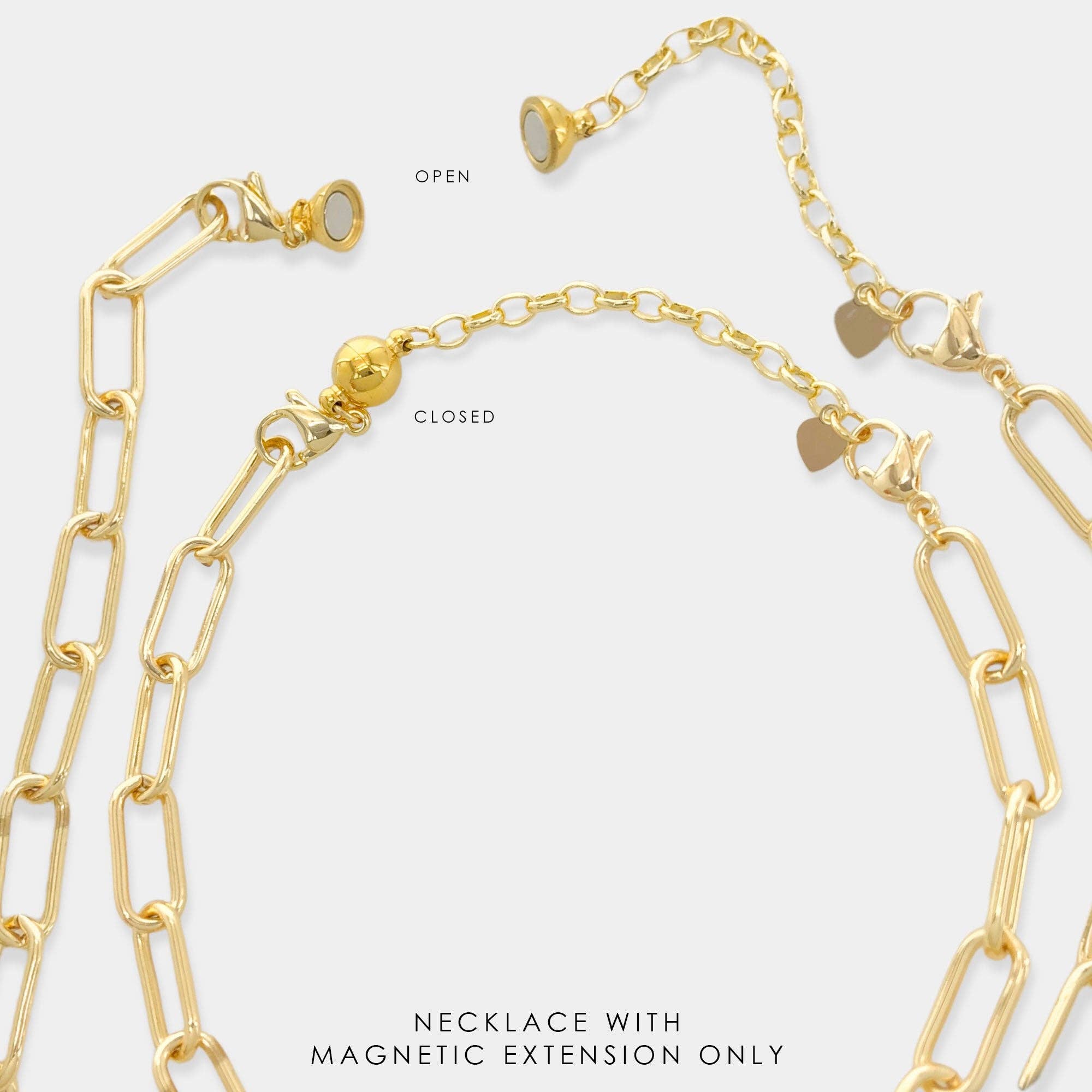 AEX1 - Magnetic Extender: Rhodium (Silver) - RH