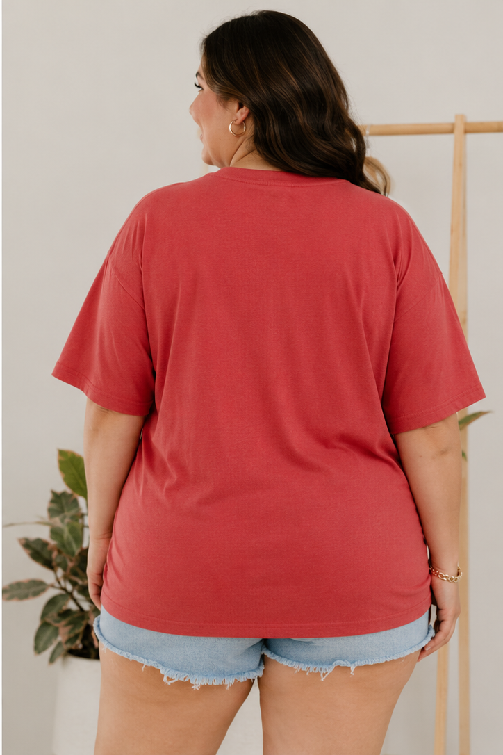 Arkansas Razorbacks Jersey Patch Heavyweight Graphic Tee